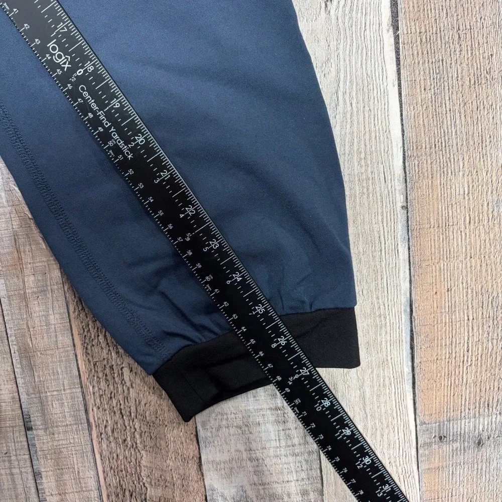 BYLT Premium Jogger Mens XL Navy Blue Zipper Pockets Stretch Athleisure Techwear